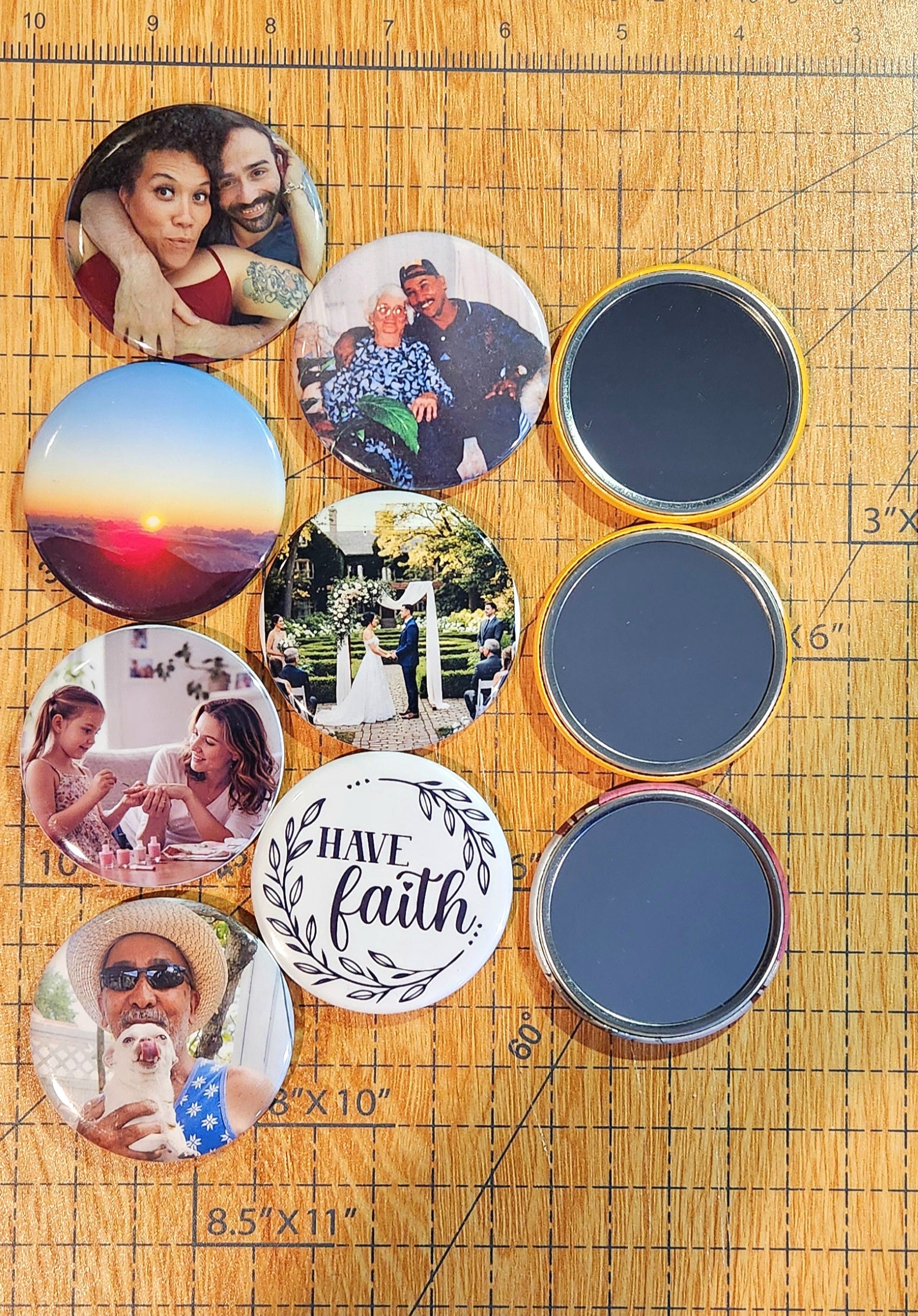 Custom 2.25" Circle Mirrors