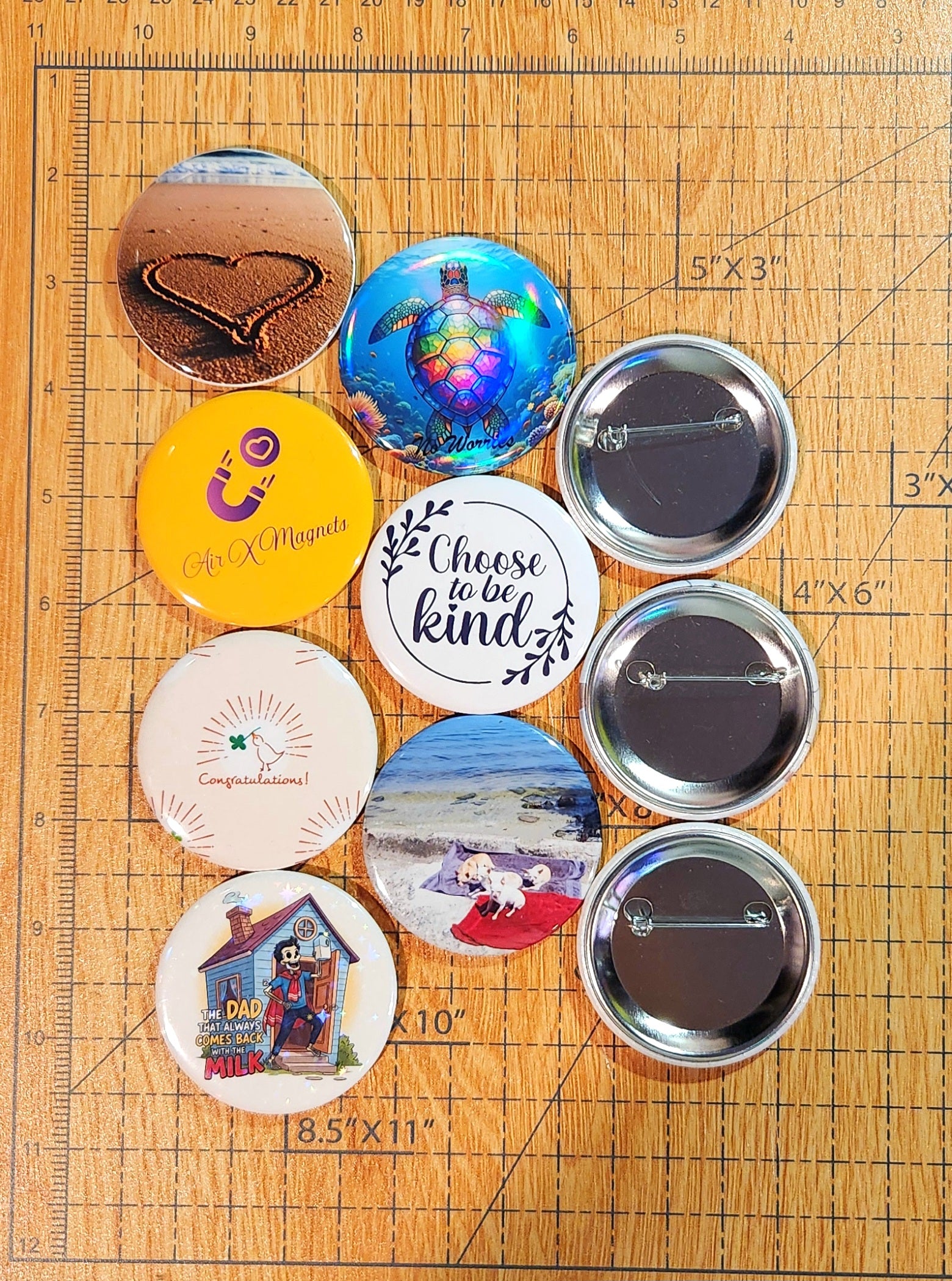 Custom 2.25" Circle Pin Buttons