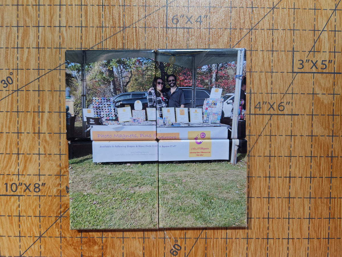 Custom Puzzle  2x2 Square Photo Magnet